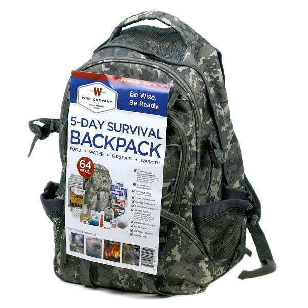 Five Day Emergency Survival Backpack for One Person