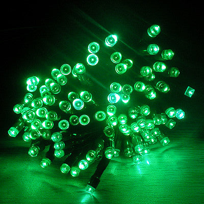 Solar Christmas/ Party String Lights - Green