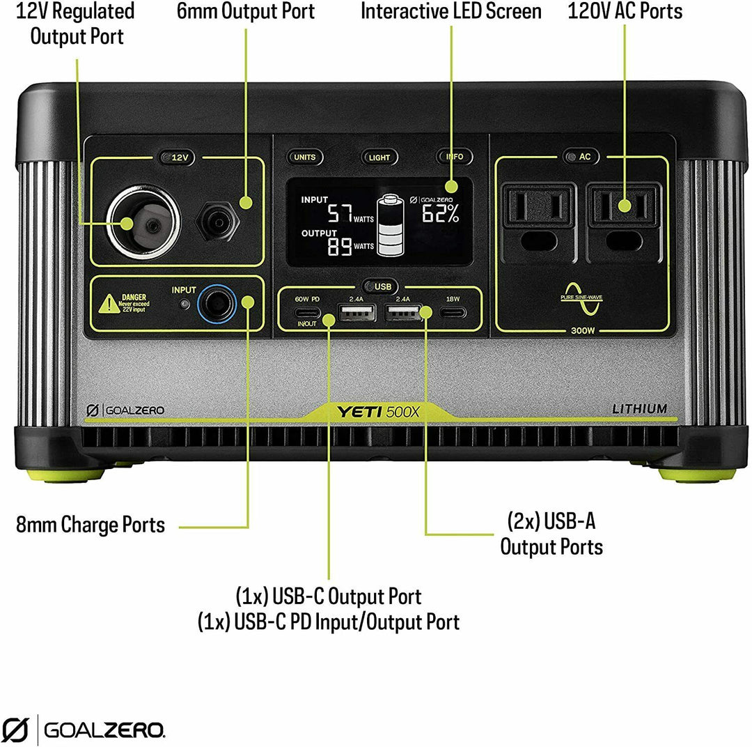 Yeti 500X Portable Solar Generator