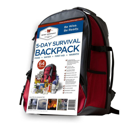 Five Day Emergency Survival Backpack for One Person