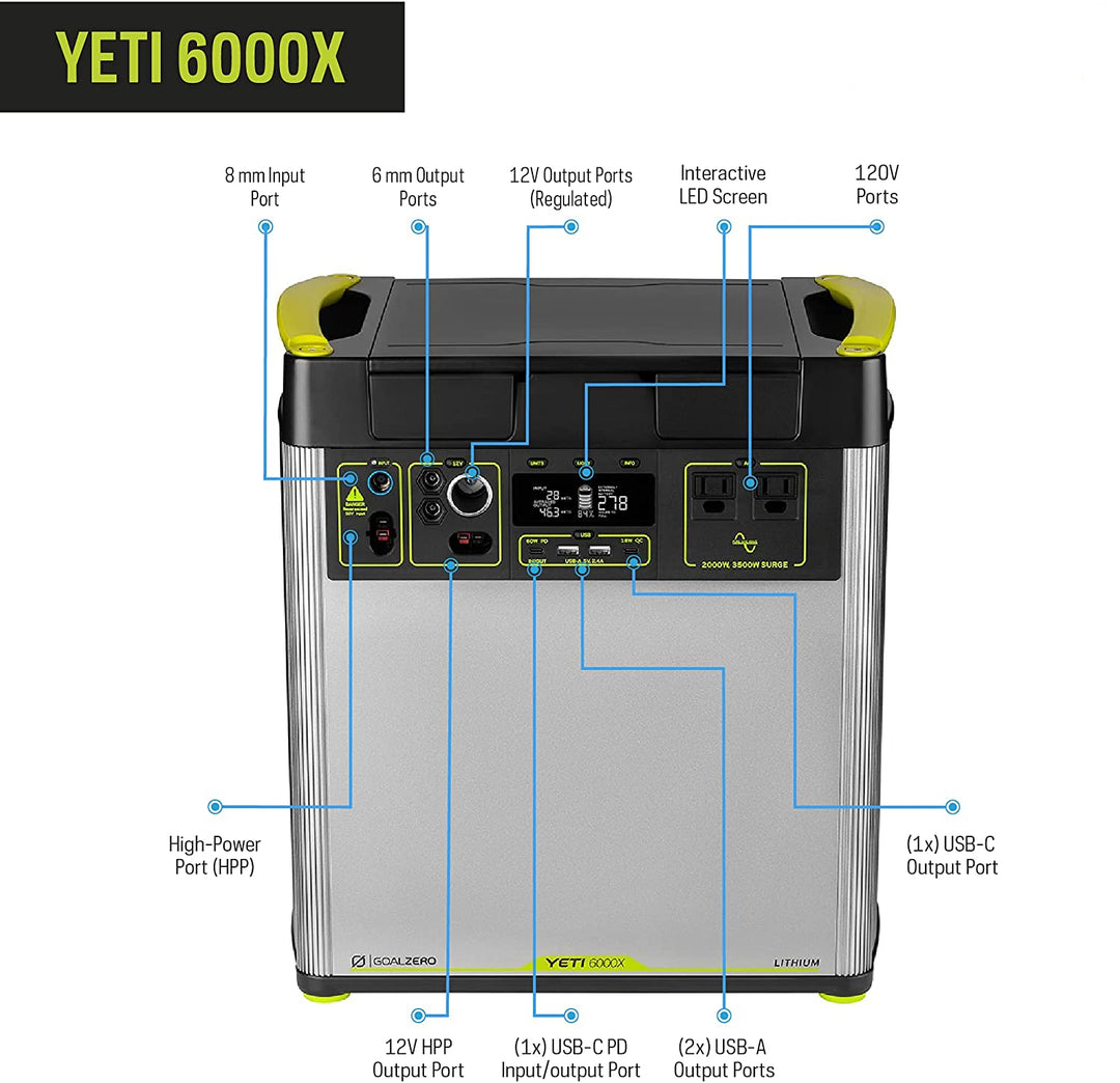 Yeti 6000X Portable Solar Generator