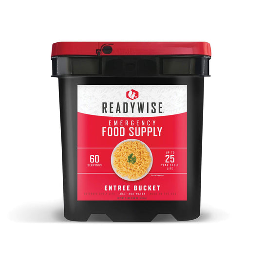 60 Serving Entree Only Grab n Go Survival Bucket