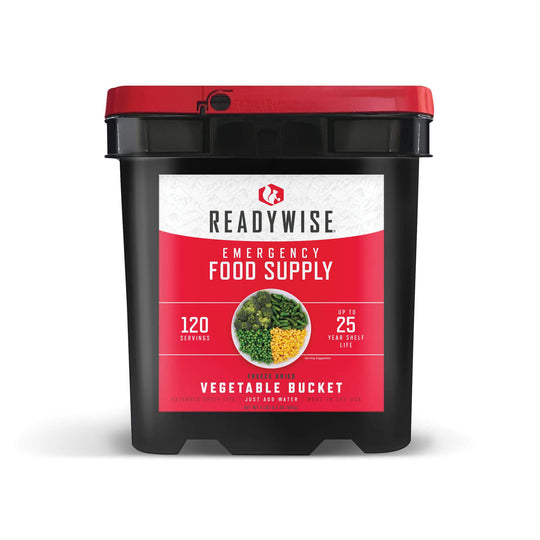 Family Freeze Dried Vegetable Bucket - 120 Servings