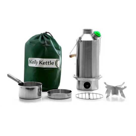 Kelly Kettle Stainless Steel Trekker and Kit