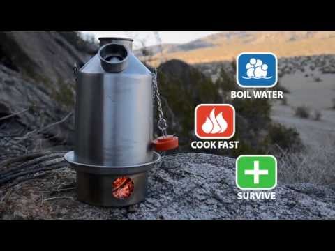 Kelly Kettle Stainless Steel Trekker and Kit